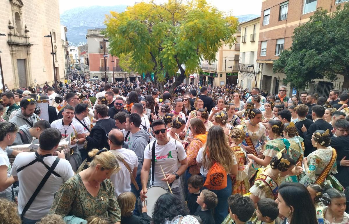 Imagen de archivo del ambiente en las Fallas de Dénia