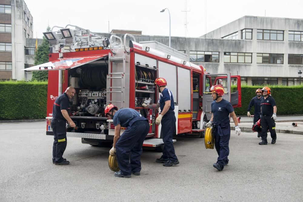 Nuevos bomberos de Oviedo