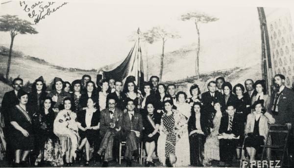 Homenaxe a Castelao e Luís Soto, na Casa Galicia de Unidad Gallega, en Nova York, 1938