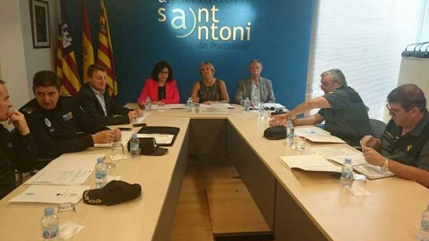 Junta de seguridad de Sant Antoni.