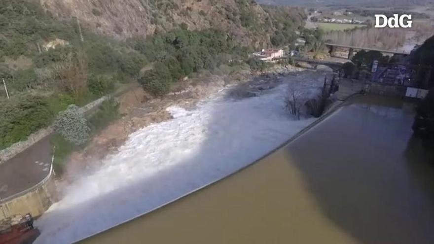 Vídeo: L'entorn de Susqueda a vista de dron després del temporal