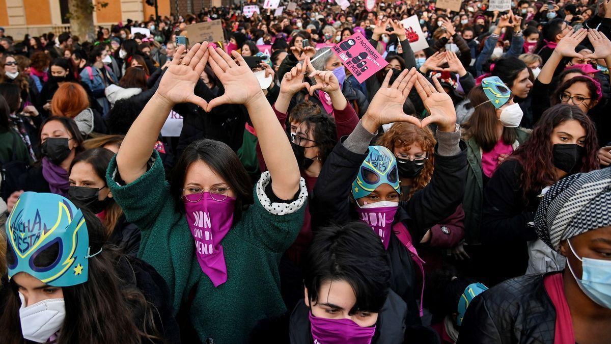 Manifestación contra la violencia machista.