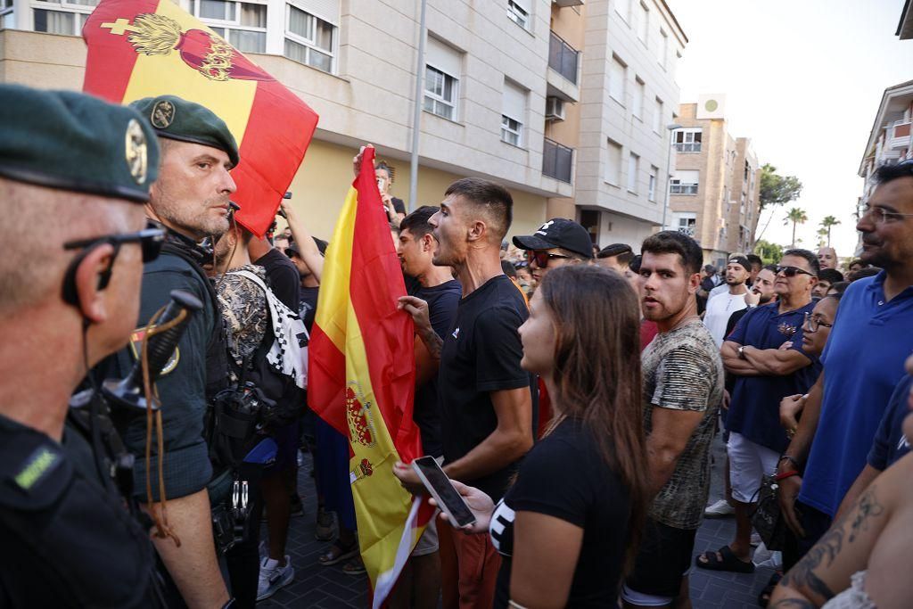 Las imágenes de la concentración ultra este martes en Torre Pacheco