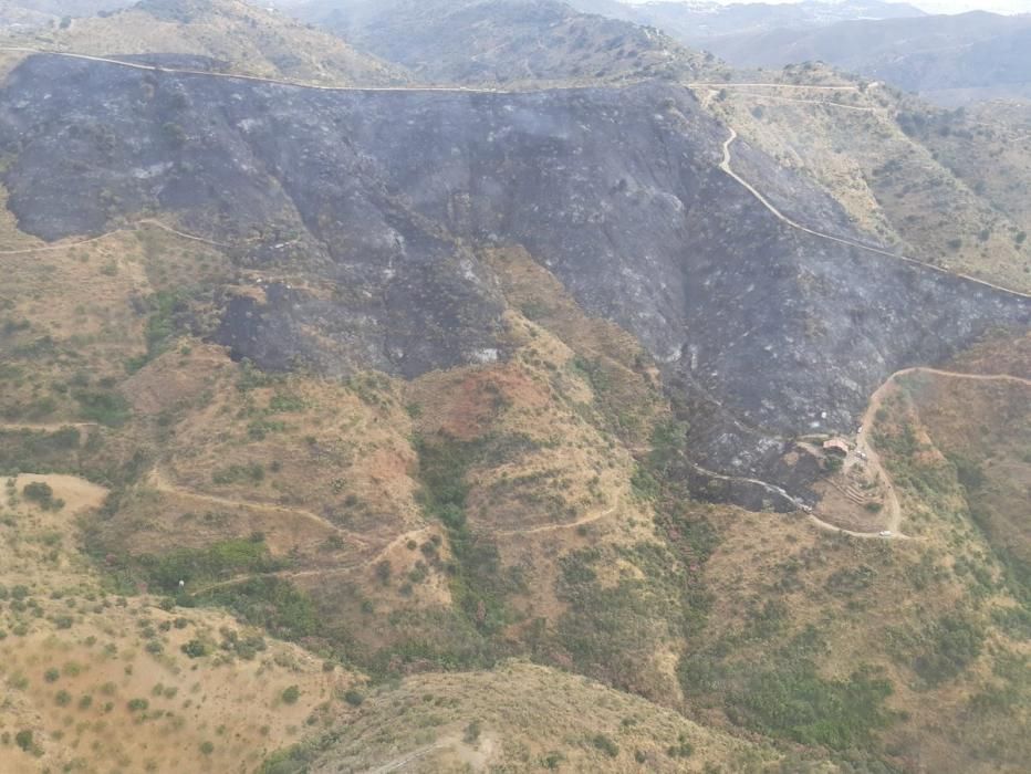 Incendio en los Montes de Málaga