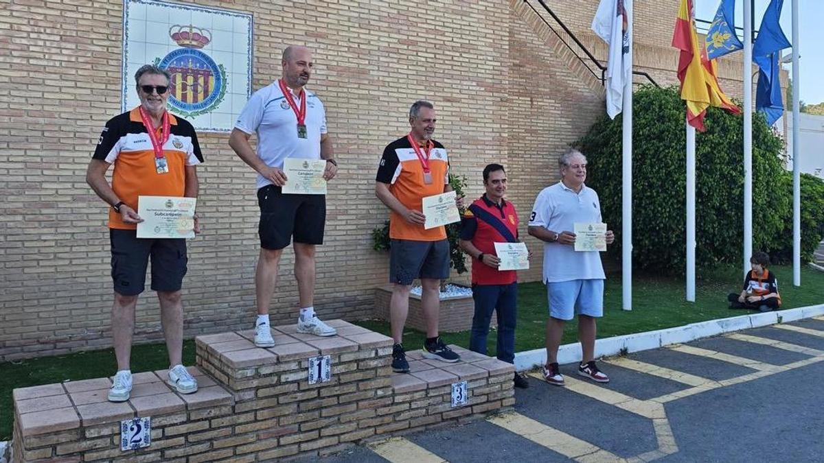 El podio de la competición.
