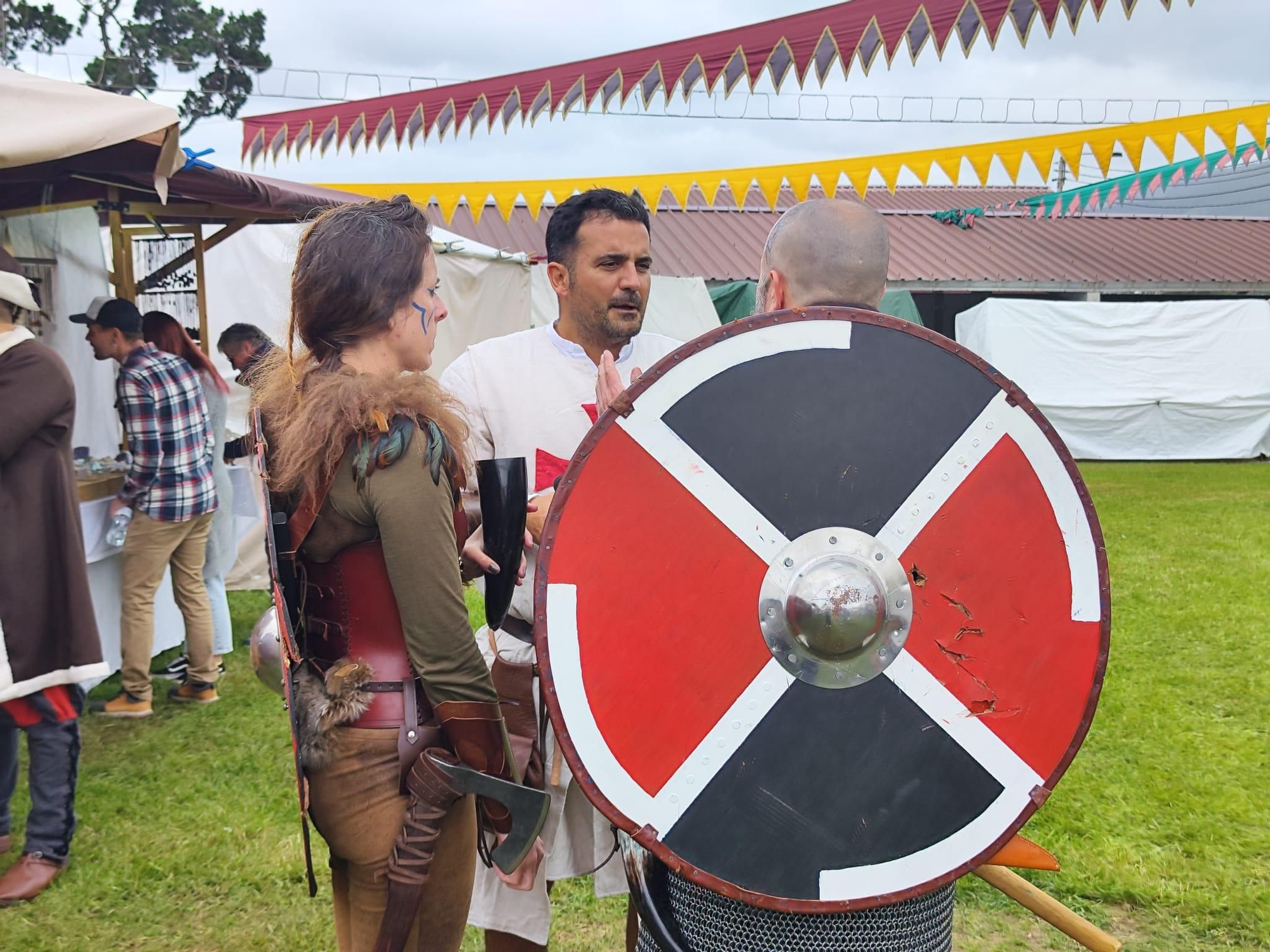 Todo listo para la gran cena y torneo medieval de Llanera