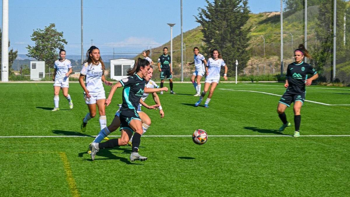 El partido entre el Baleares y el Real Madrid B se disputó en Valdebebas.