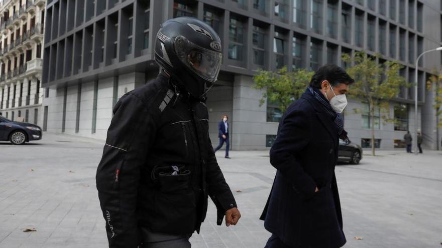 El exchófer de Bárcenas a su llegada a la Audiencia Nacional.