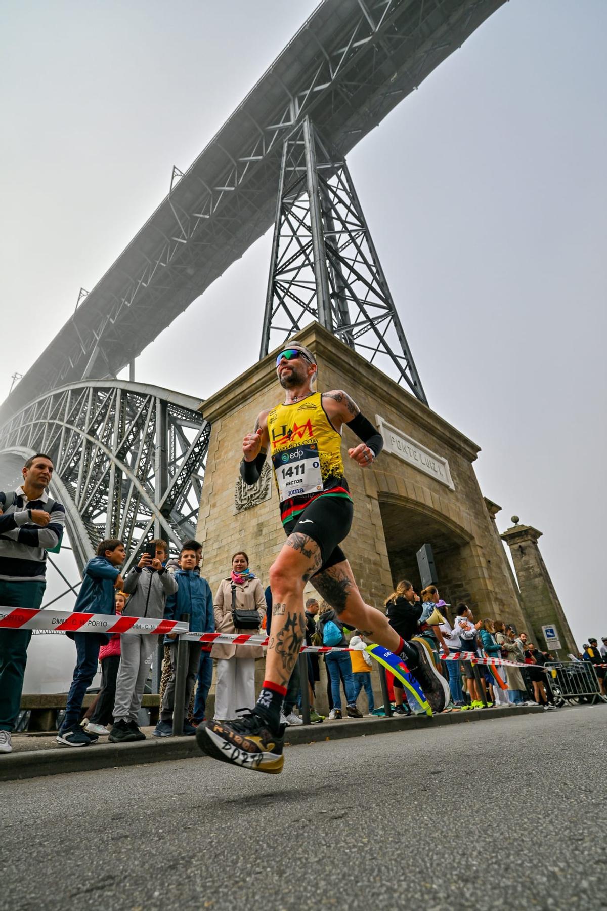 Héctor Moro, en la maratón de Oporto.
