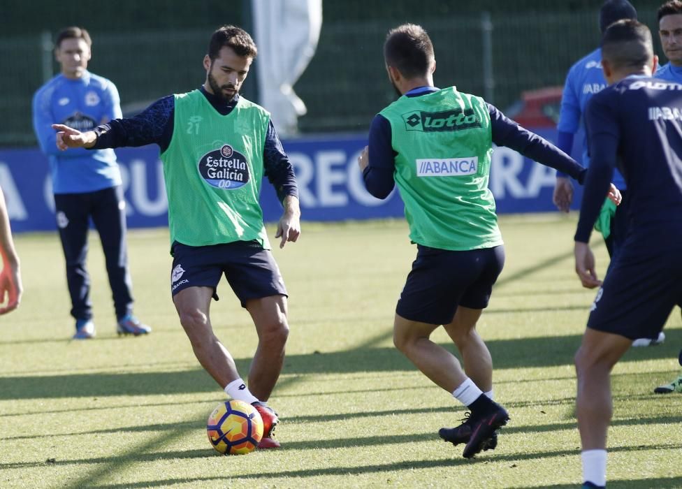 El Dépor trabaja el día tras el golpe del Bernabéu