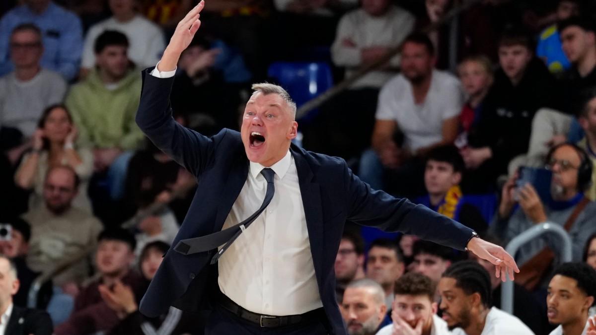 Saras Jasikevicius, en el Palau Blaugrana