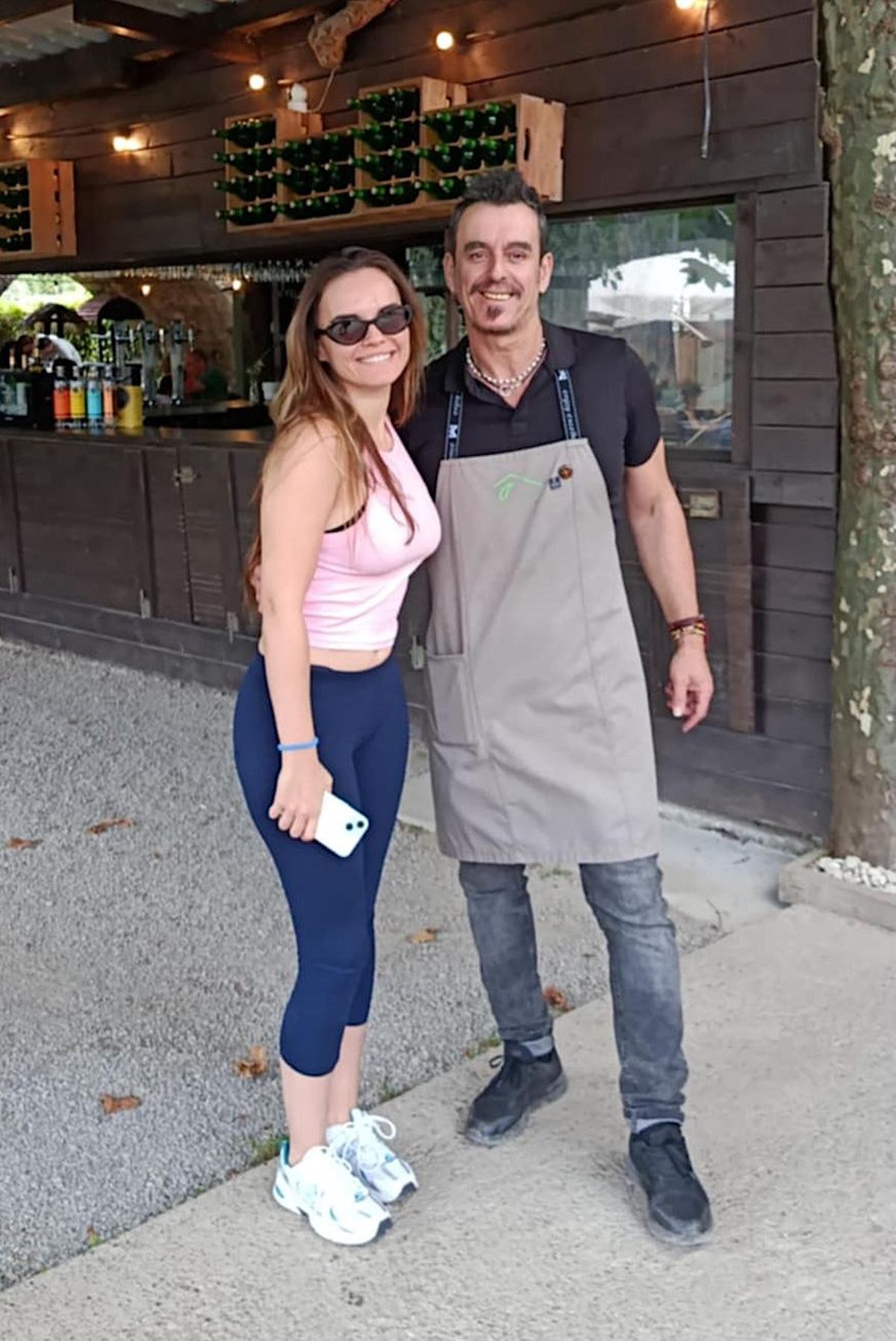 Melody, con Roland Gutiérrez, en Cangas de Onís.