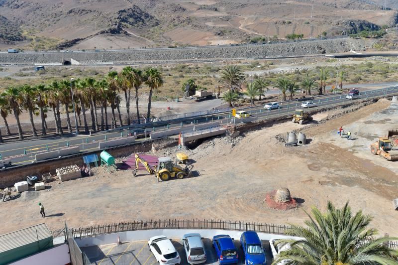 16-08-2018 LAS PALMAS DE GRAN CANARIA. Obra de la rotonda de El Veril. Fotógrafo: ANDRES CRUZ  | 16/08/2018 | Fotógrafo: Andrés Cruz