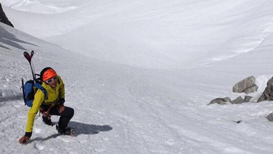 Kilian Jornet, en una prueba de esquí.