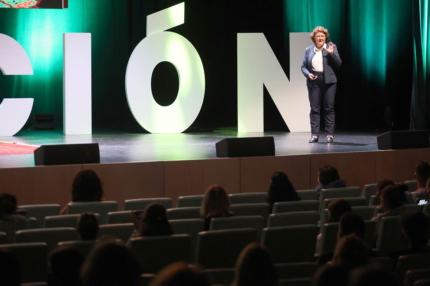 Begoña Ibarrola, durante su ponencia en el V Foro de Educación