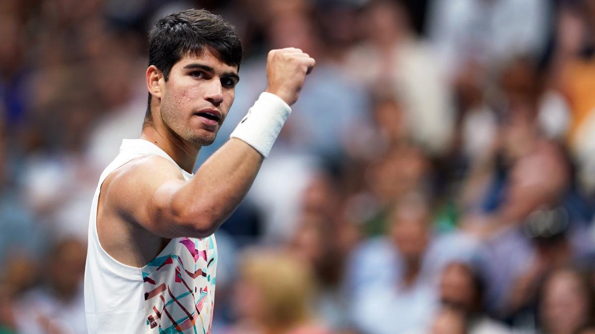 Carlos Alcaraz, en el US Open 2023
