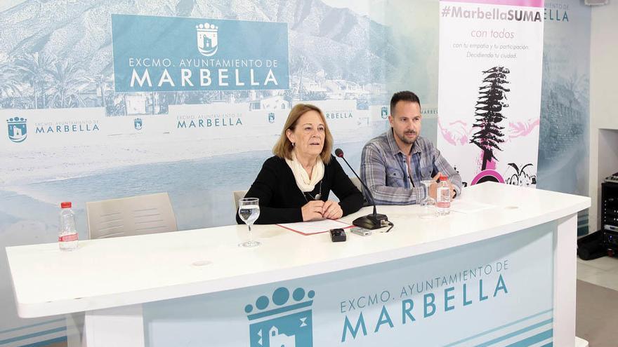 Ana Leschiera y Carlos Suffo durante la rueda de prensa.