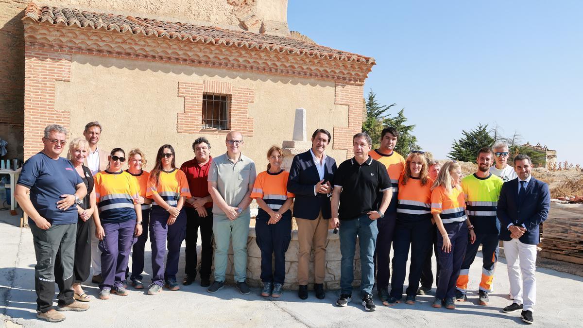 Quiñones visita el Programa Mixto en Otero de Sariegos