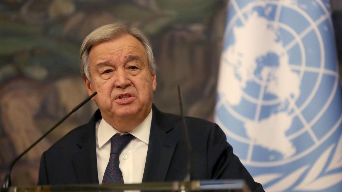 El secretario general de la ONU, António Guterres.