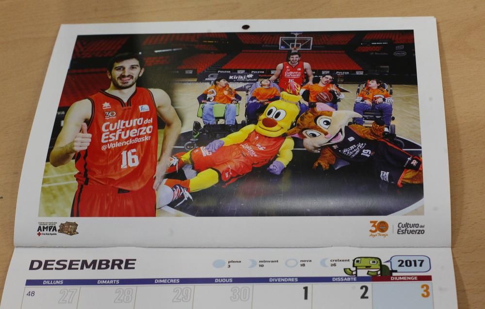 Calendario Solidario 2017 del Valencia Basket