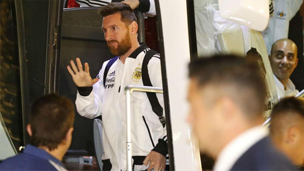 Así fue recibido Messi en Israel