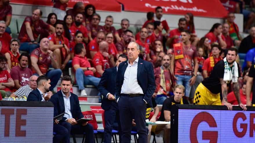 Vidorreta, en un lance del partido del Lenovo Tenerife en Murcia.