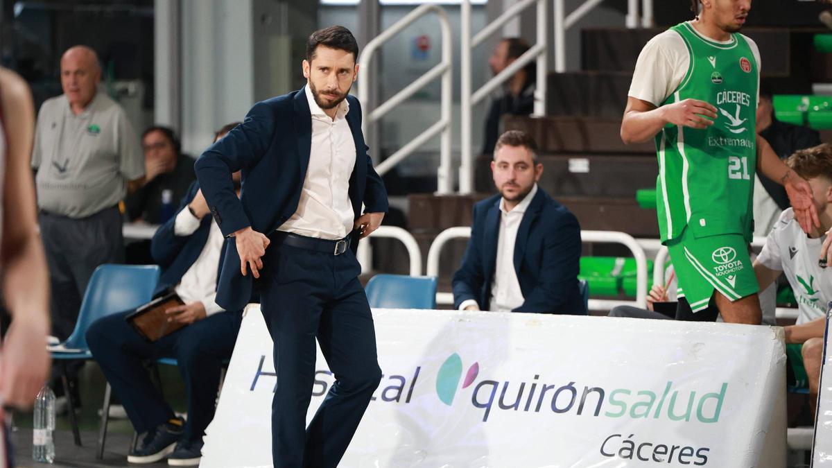Jacinto Carbajal, el sábado en el partido ante el Jaén.