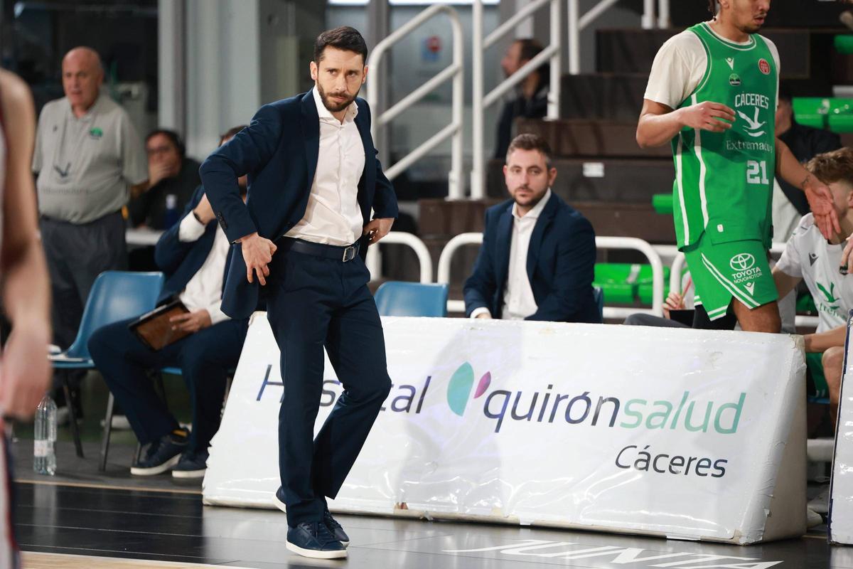 Jacinto Carbajal, el sábado en el partido ante el Jaén.