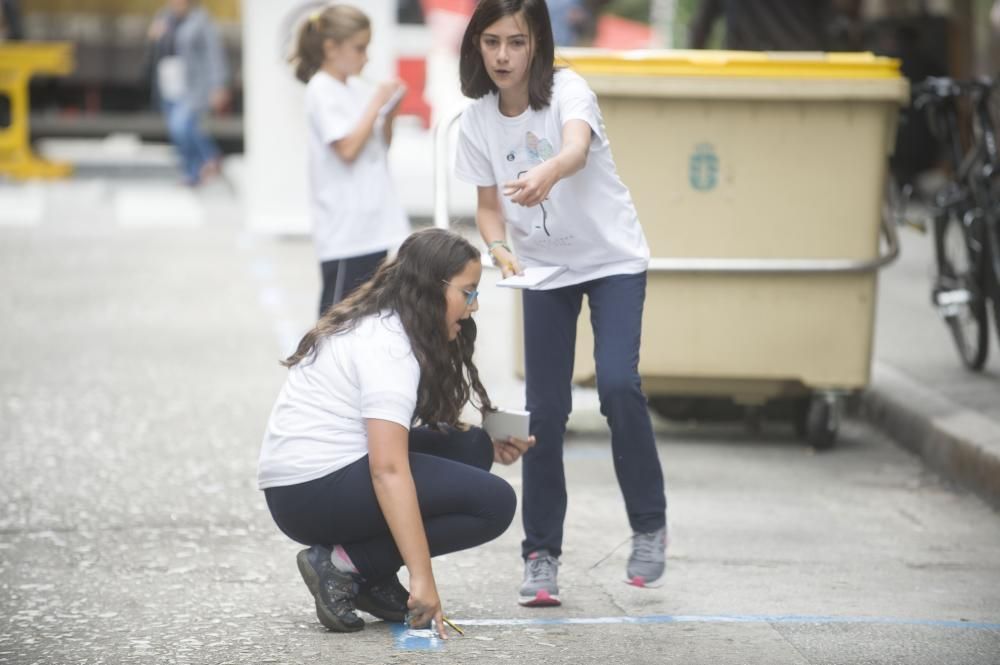 El concejal de Mobilidade Sostible, Daniel Díaz Grandío, visitó las actividades celebradas en la alcalde Marchesi.