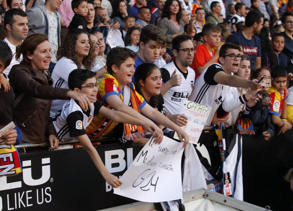 La espectacular afición del Valencia CF