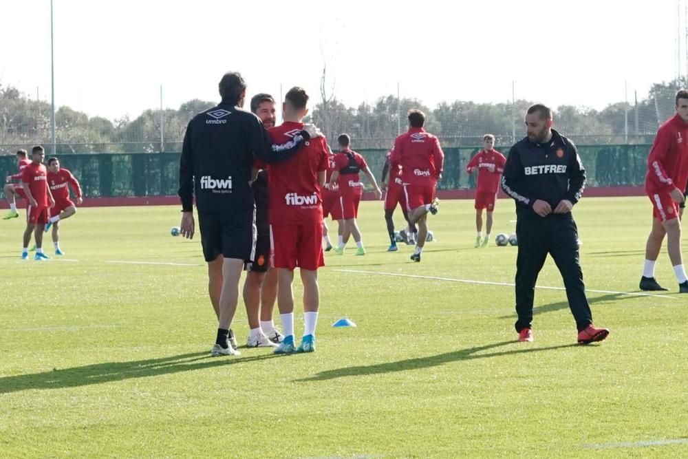 Primer entrenamiento de Pozo con el Mallorca