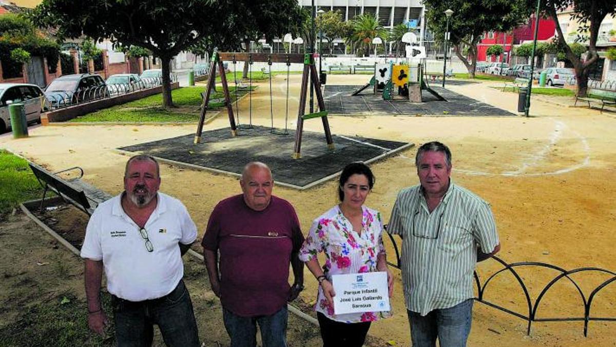 En 2012 la Asociación de Vecinos de Ciudad Jardín ya pidió el parque infantil para José Luis Gallardo Sarasúa.