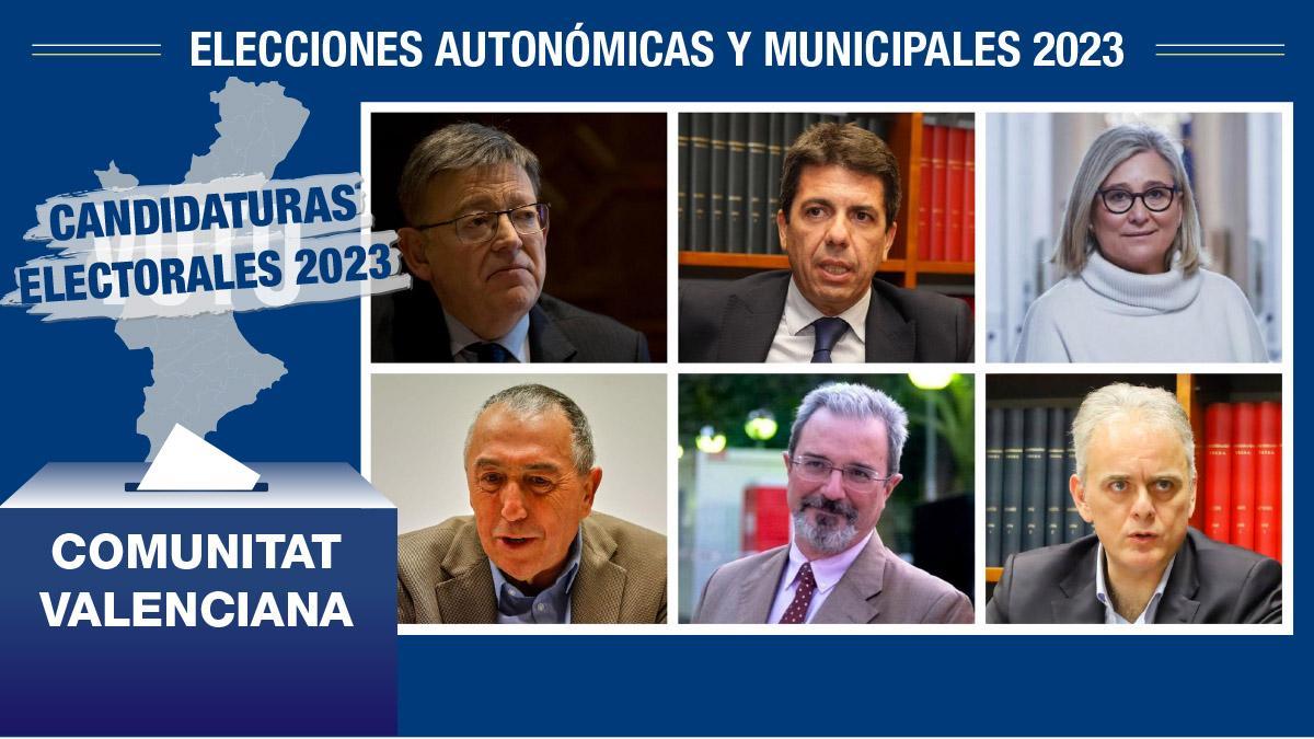 Candidaturas 2023 Generalitat Valenciana