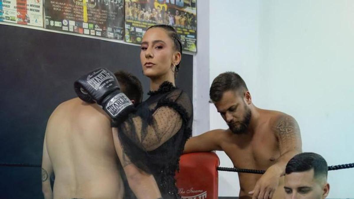 La boxeadora tinerfeña 'La Princesa' Patricia Martín posa para Tenerife Moda.