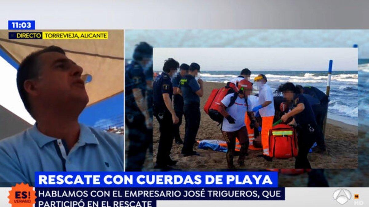 Una persona muere ahogada en la playa y Espejo Público lo emite en directo