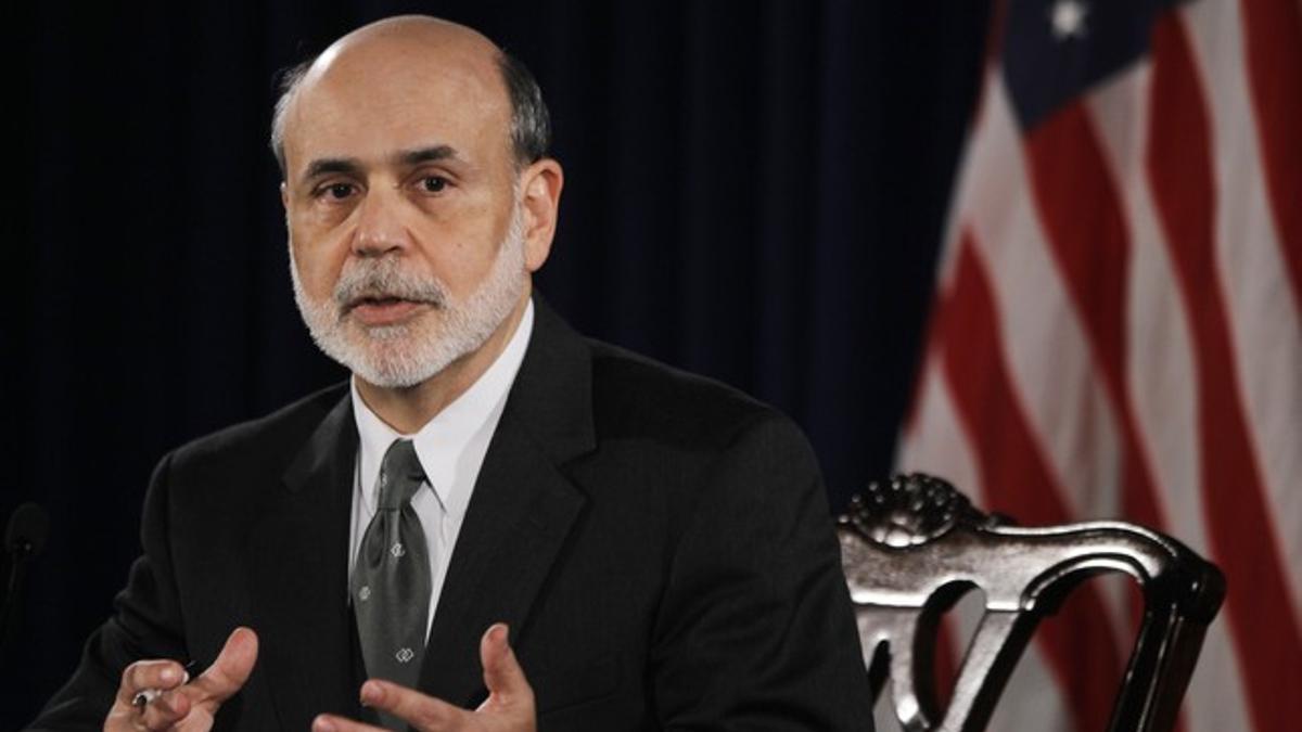Ben Bernanke este miércoles en una conferencia en Washington
