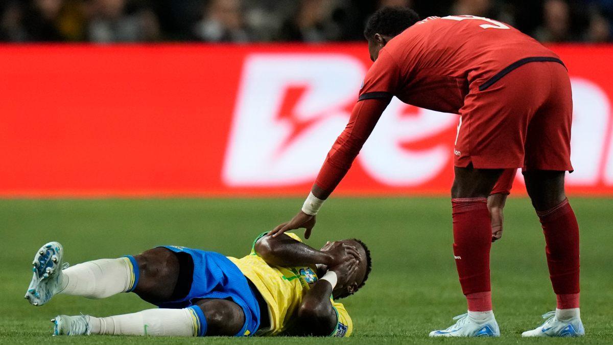 Vinicius Jr. está jugando a un nivel muy bajo con Brasil