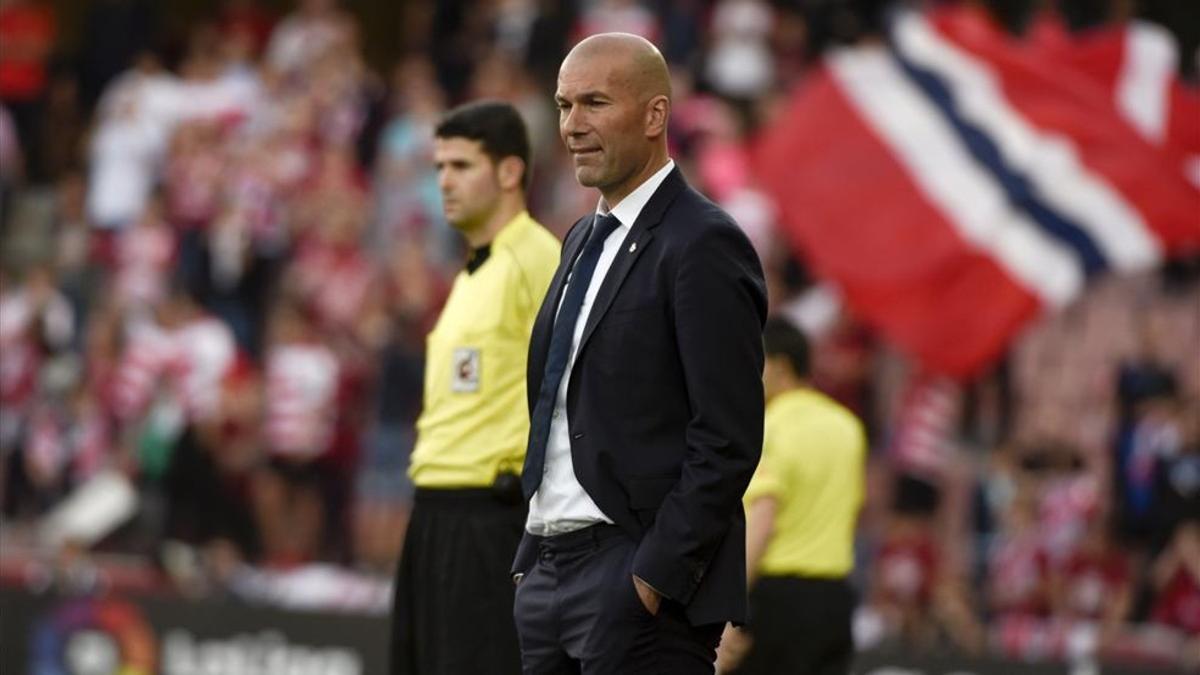 Zidane vivió un partido plácido en Granada