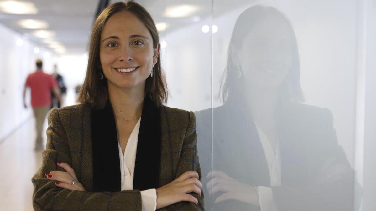 La directora de Marketplace de Shein en España, Carmen Cuadrado, en el Palacio de Congresos de Zaragoza. | JOSEMA MOLINA