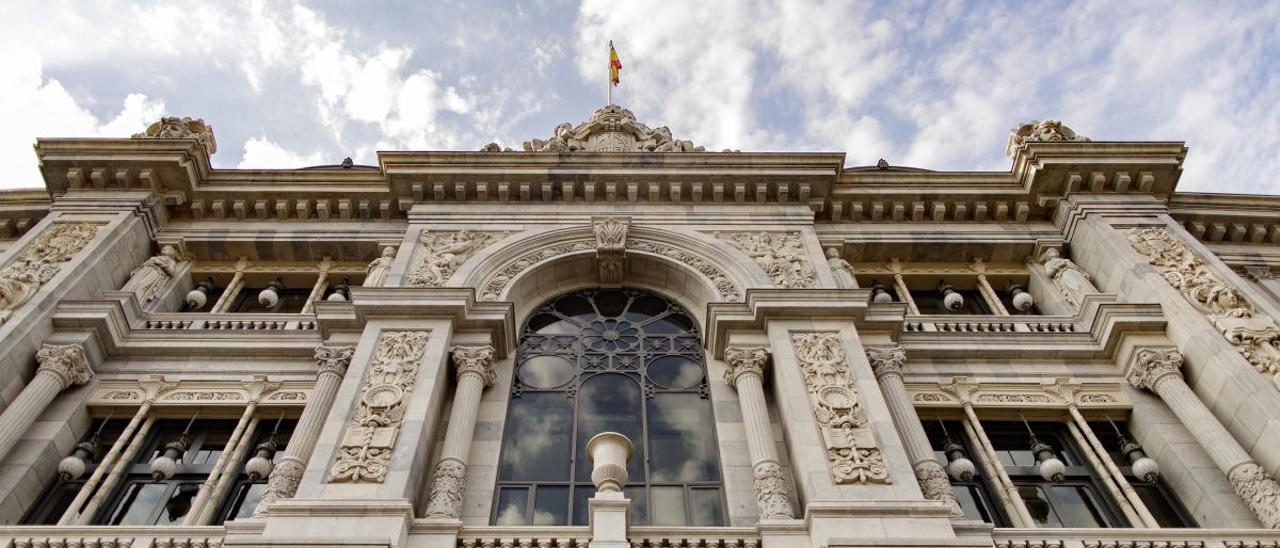 La fachada del Banco de España.