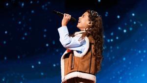 Sandra Valero, en un ensayo de Eurovisión Junior