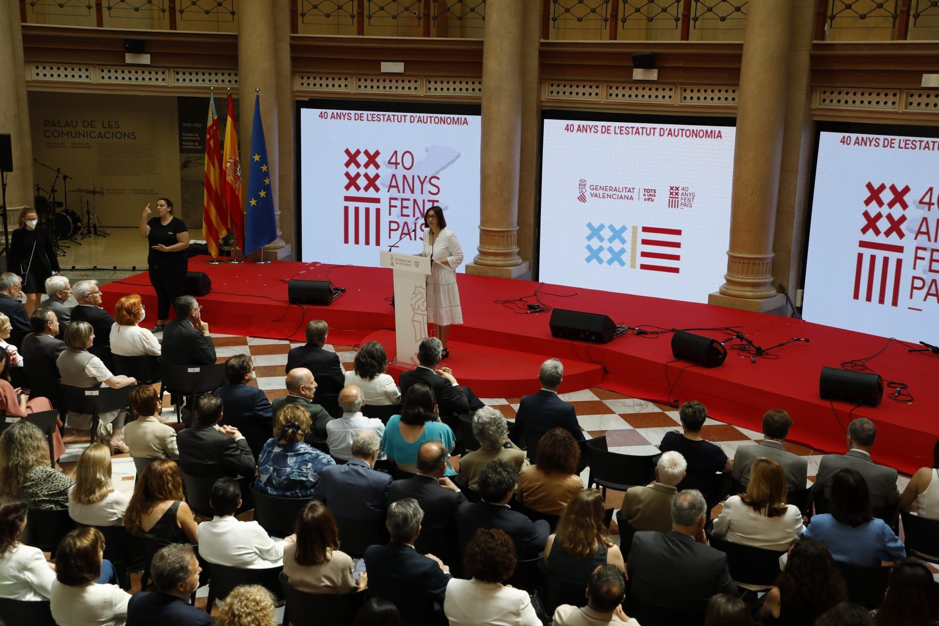 Acto de conmemoración del 40 aniversario del Estatut d'Autonomia de la Comunitat Valenciana