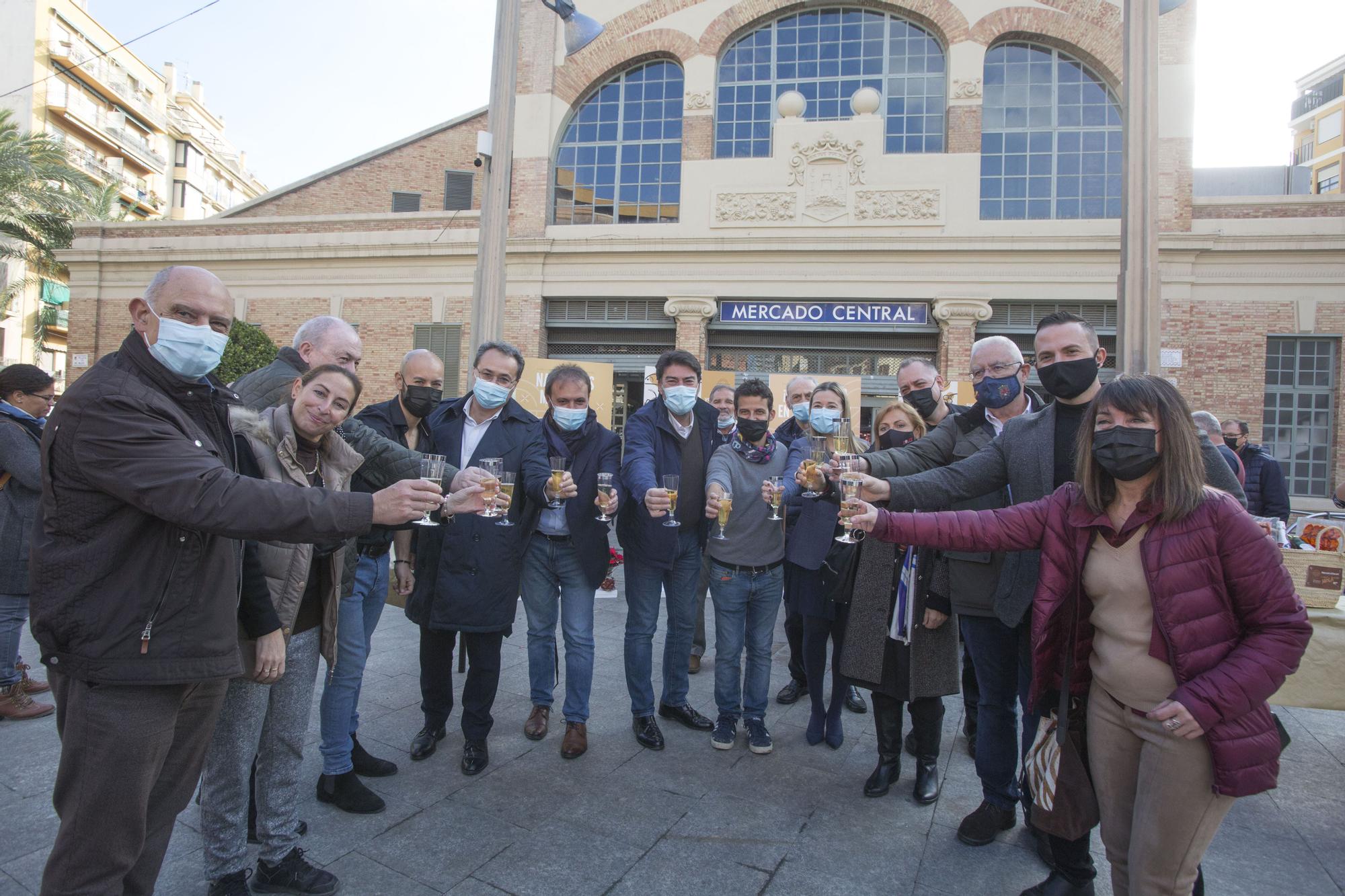 Brindis de Navidad de los mercados municipales