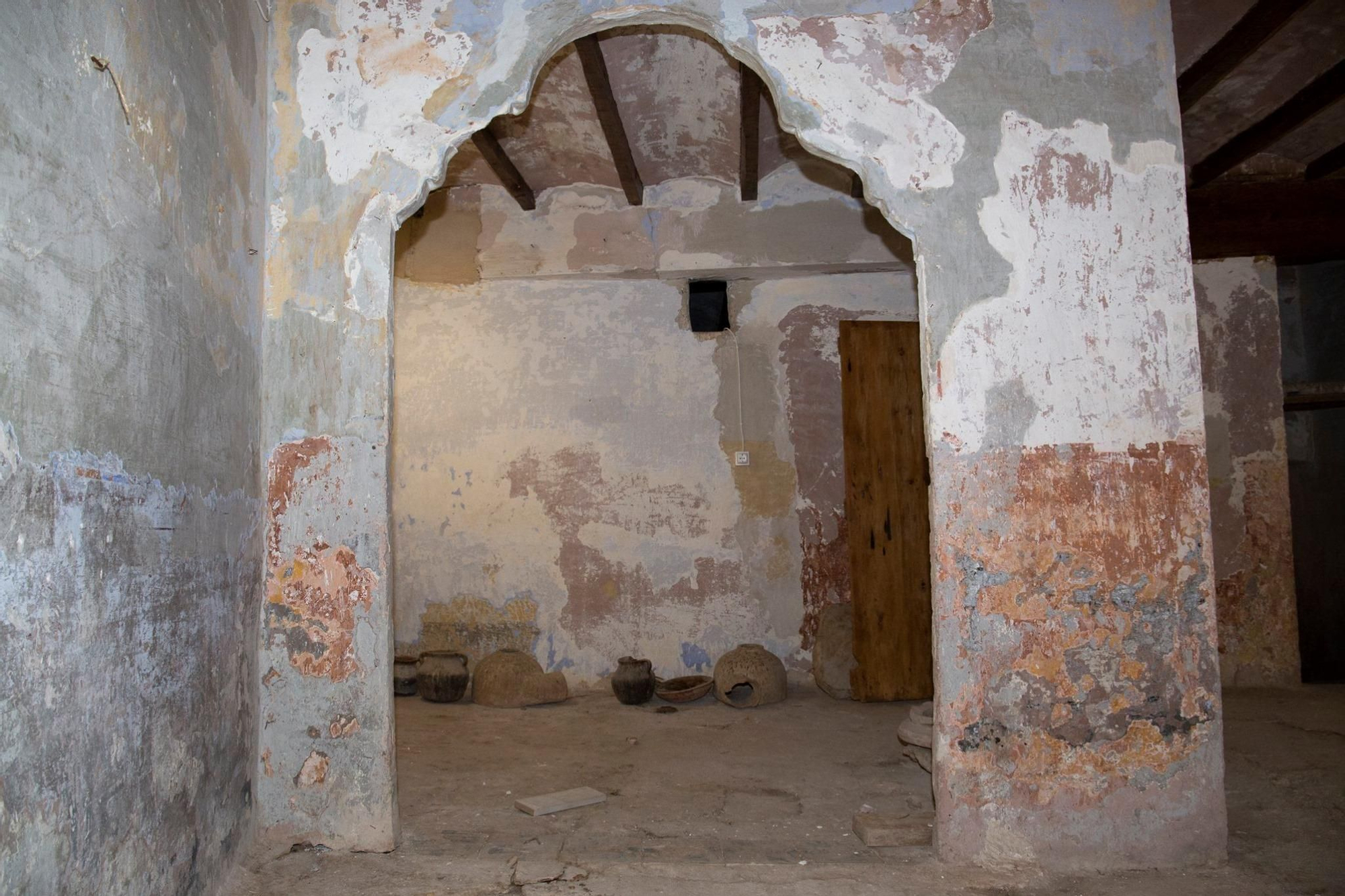 Una de las estancias de la antigua cárcel de Onda.