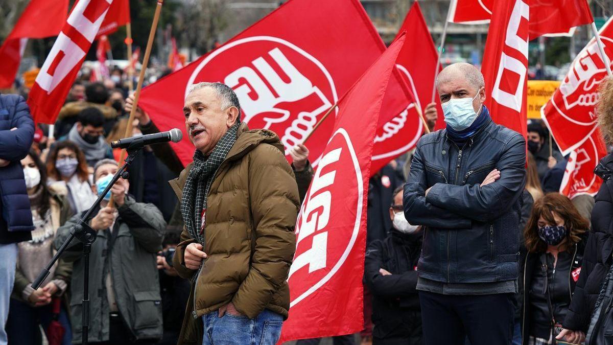 CCOO y UGT urgen al Gobierno a derogar la reforma laboral: &quot;O hay BOE o las movilizaciones solo han hecho que empezar&quot;