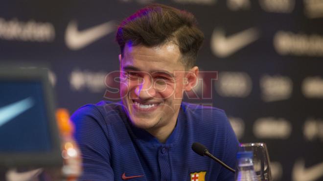 Presentación Philippe Coutinho con el FC Barcelona