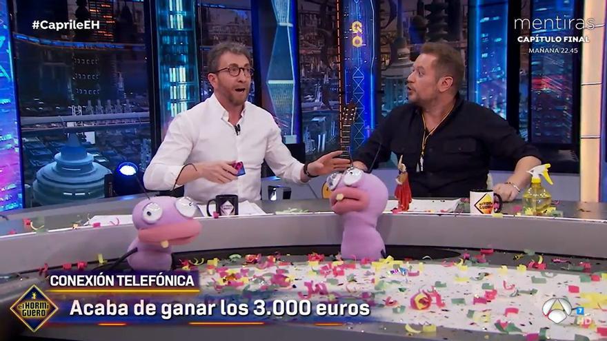 Pablo Motos, desesperado con la llamada de los 3.000 euros: &quot;Me dan ganas de quitárselos&quot;