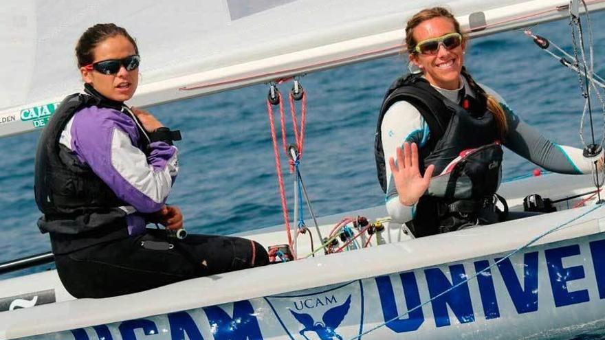 Sofía Toro y Ángela Pumariega, durante un entrenamiento.