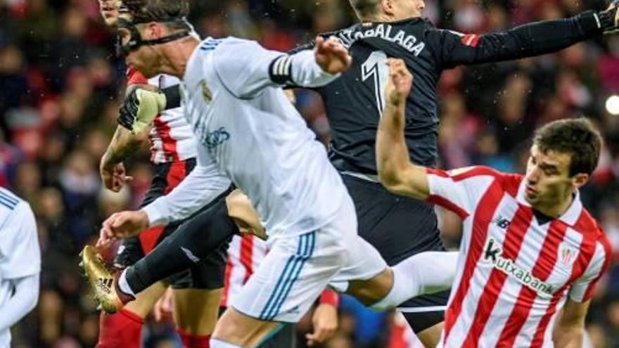 Sergio Ramos va ser expulsat en els minuts finals del partit.