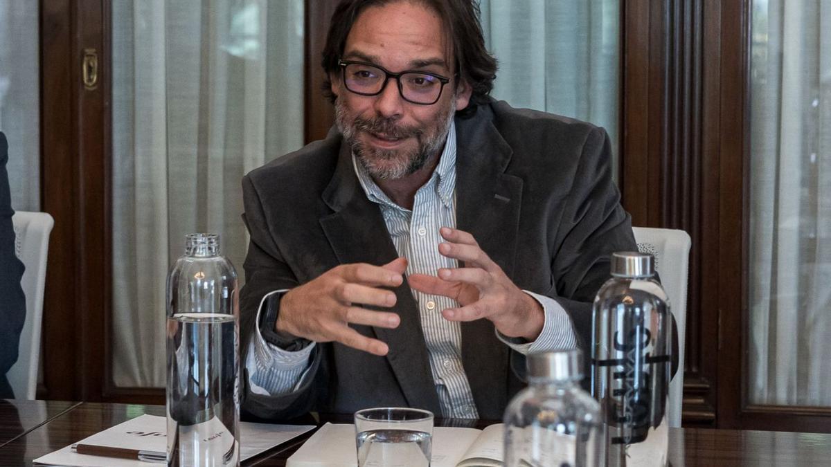 Álvaro Fernández Heredia, durante una reunión en la sede de Renfe. | Diego Radamés (Europa Press)